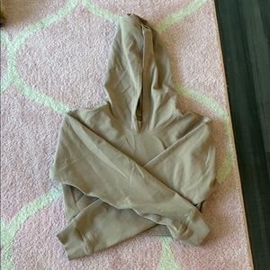 Tan Lulu All Yours Cropped hoodie